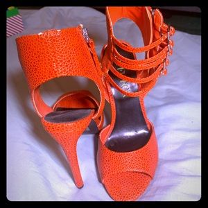 Paper Fox textured heels